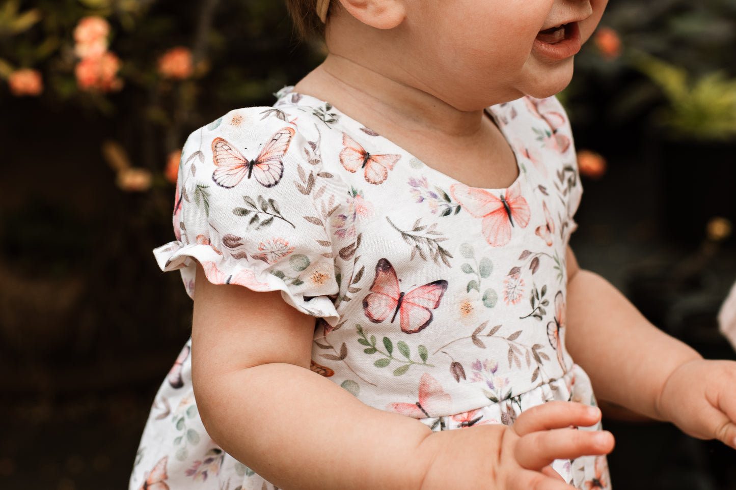 Pink Butterfly Dress